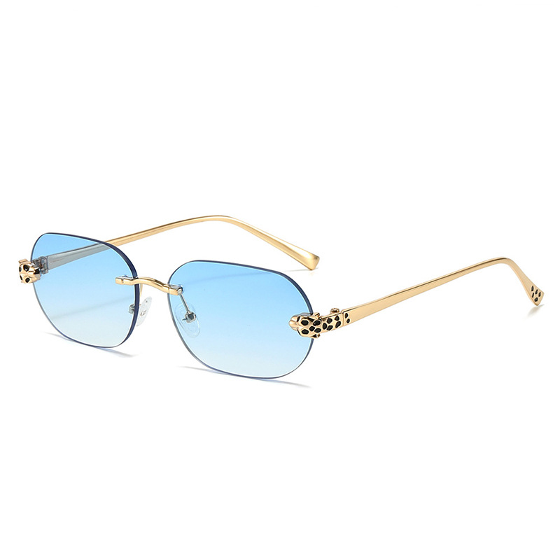 Lunettes de soleil ovales sans bords pour hommes et femmes, nouvelle mode, Vintage, dégradé, nuances décontractées, tendance, marque de luxe, Design, décor