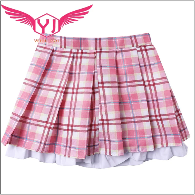 Costume de cosplay Ebisu Kofuku, jupe rose pour fille, uniforme JK, ensemble pull et chemise, robe de scène, ensemble de tenue d'Halloween