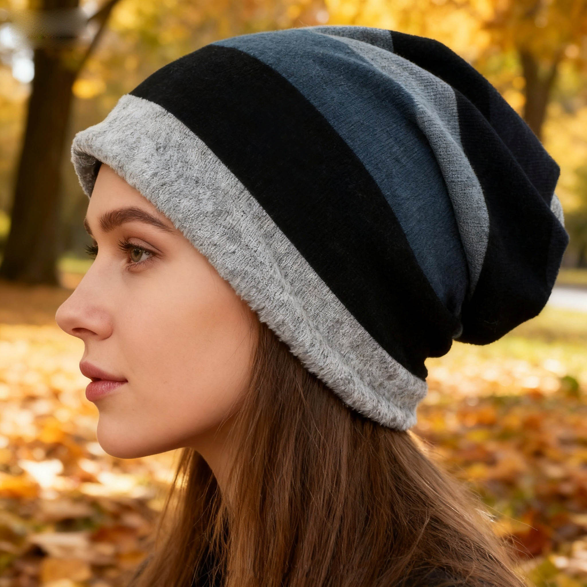 Hommes femmes double usage Skullies bonnets Baggy doux automne printemps chimio chaud chapeaux dames mince fille écharpe perte Alopecia Feminino HT228