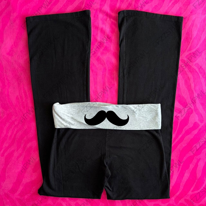 Moustache à la mode pantalons longs Rock Goth Hip Hop Streetwear pantalons de rue mode classique minimaliste décontracté Y2K pantalon Chic