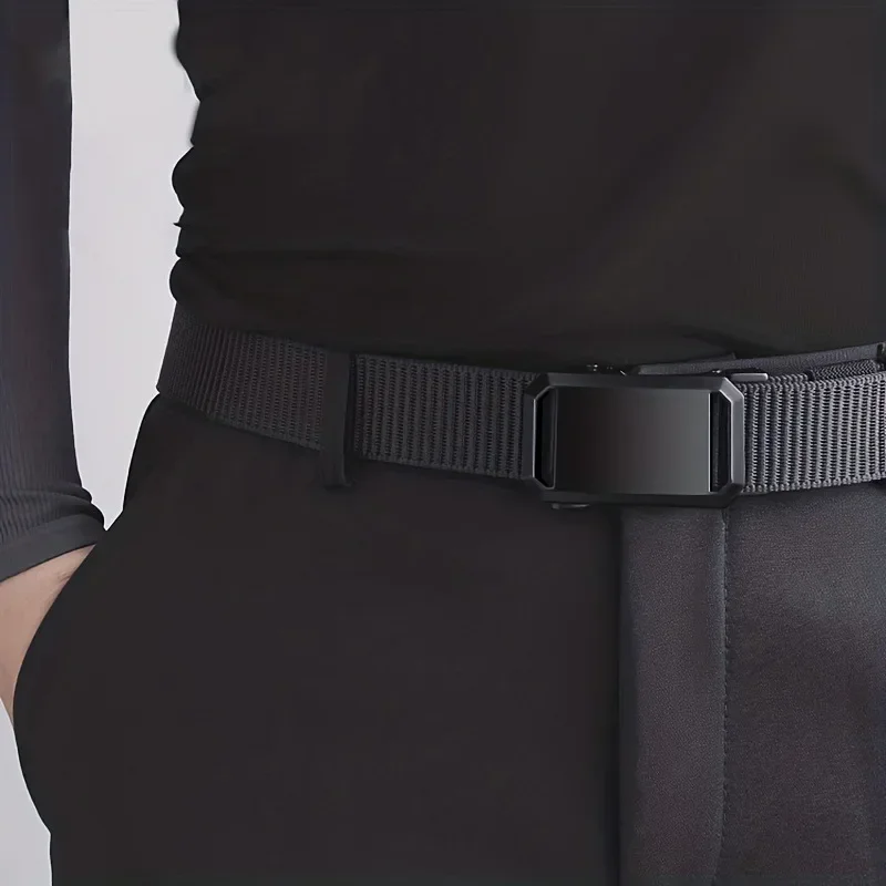 Ceinture à dégagement rapide automatique, sangle en toile, vêtements de travail tactiques de Style militaire, pantalons d'entraînement en plein air pour hommes