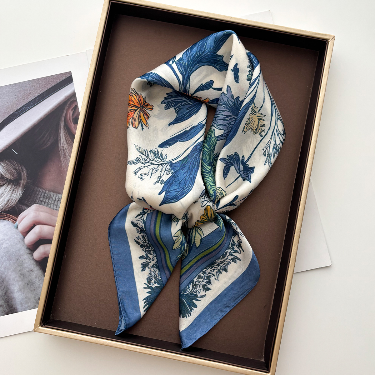 Nouveau Foulard Imprimé en Soie Imitation pour Femme, Carré, Bandana, Bandeau, Écharpe de Cou, Bandeaux pour Cheveux 2026