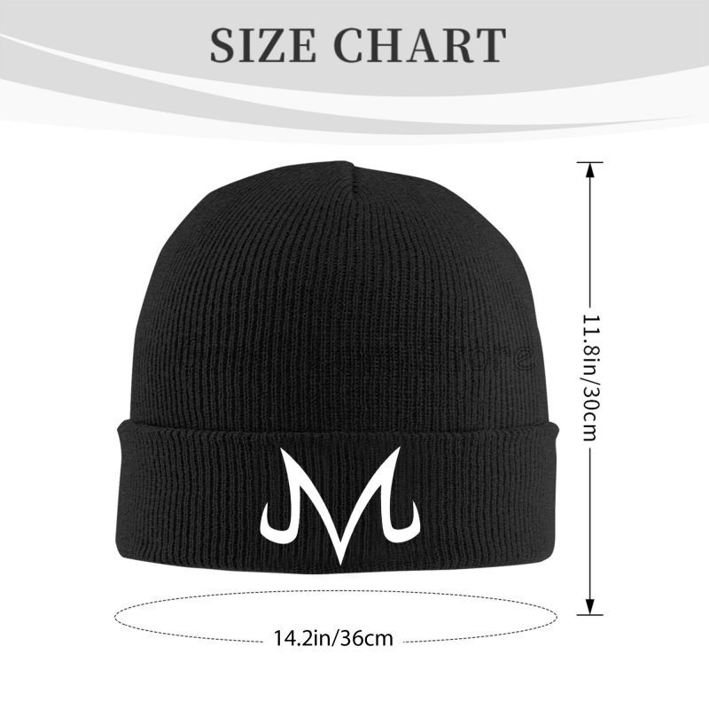 Majin Buu imprimé Bonnet chapeaux unisexe élastique tricot chapeau hiver chaud Skullies bonnets casquette tête enveloppement casquettes pour voyage Camping en plein air