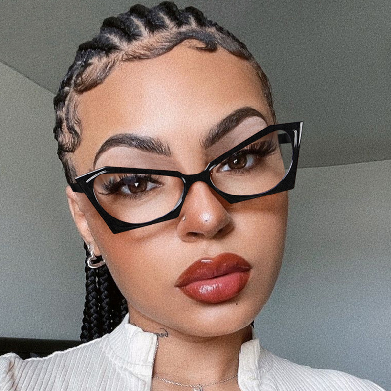 Montures de lunettes de niche élégantes de Style européen et américain, tendance, polyvalentes, sensation haut de gamme, lunettes sans ordonnance