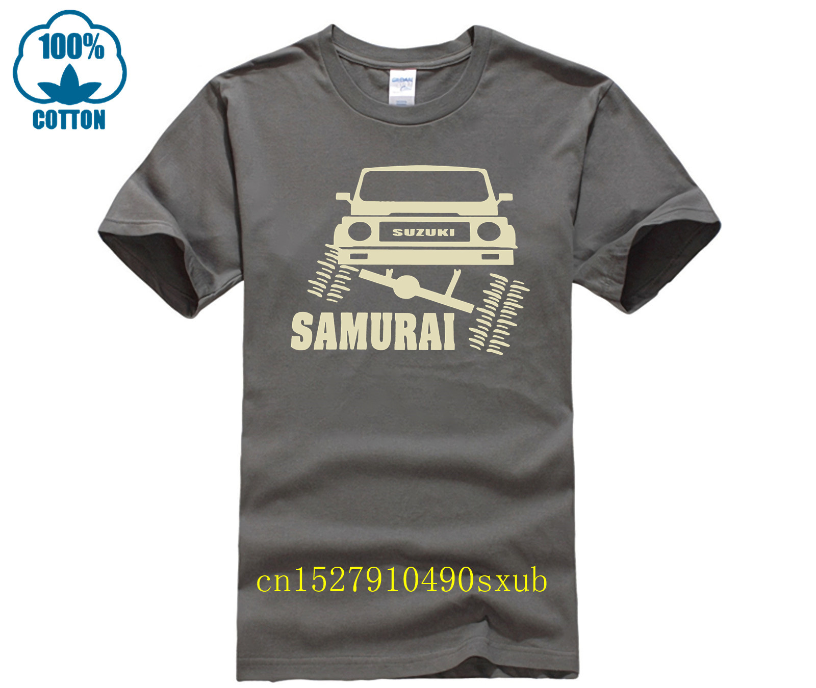 T-shirt en coton doux pour hommes et femmes, t-shirts graphiques à la mode, fan de samouraï hors route, t-shirt drôle, nouveauté