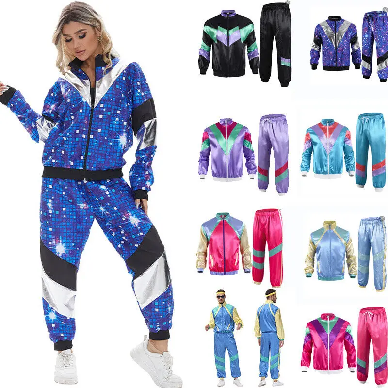 Costume de déguisement pour homme, tenue de sport pour adulte, style années 80 et 90, 303