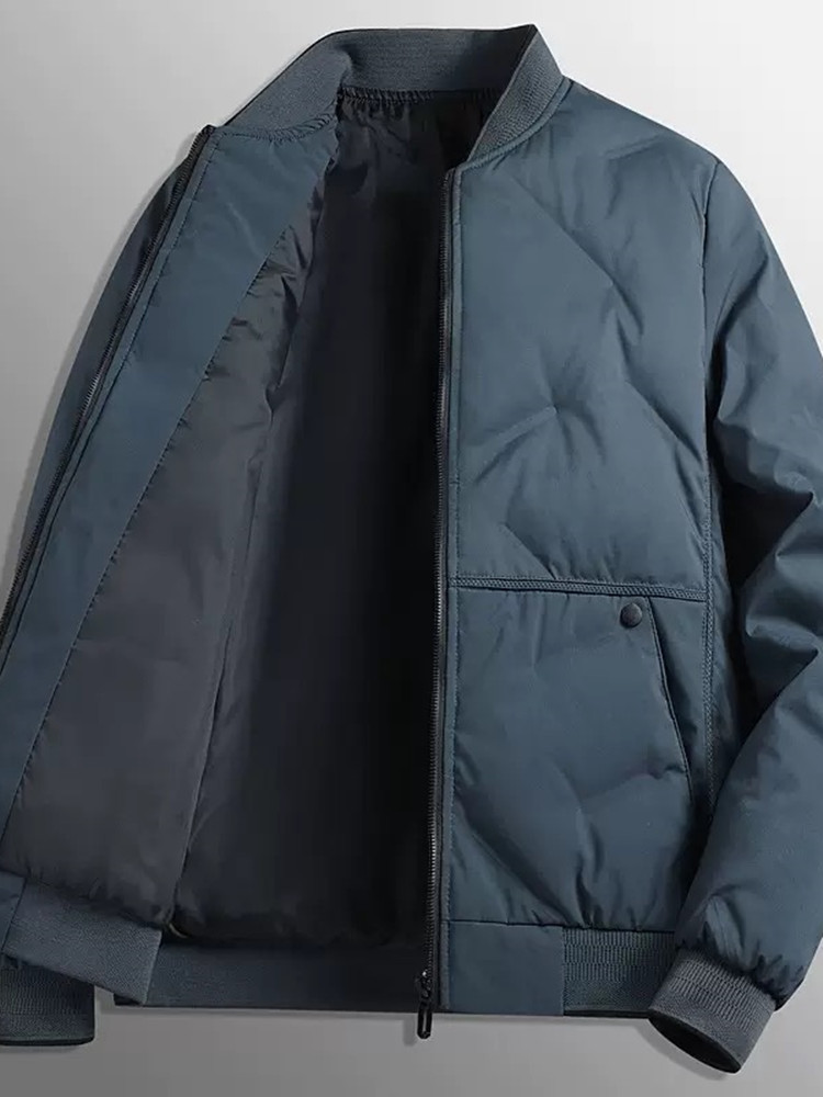Veste rembourrée en coton pour homme, couleur unie, coupe-vent, épaisse, chaude, décontractée, ample, sport, grande taille, mode automne et hiver