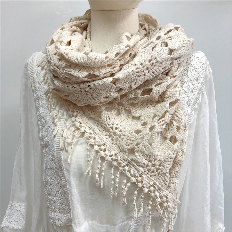 Écharpe longue chaude d'hiver en tricot, foulards épais pour femmes
