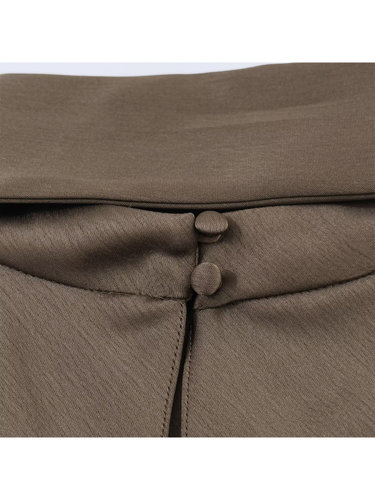 HH Été 2026 Robe Courte Femme Tendance à Manches Courtes en Dentelle, Col Foulard, Mini-Robe Asymétrique à Col Rond et Ouvertures