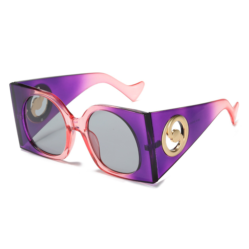 Lunettes de soleil carrées colorées pour femmes et hommes, monture bicolore, lunettes de soleil de voyage, nuances UV400, Gafas Oculos, marque de luxe