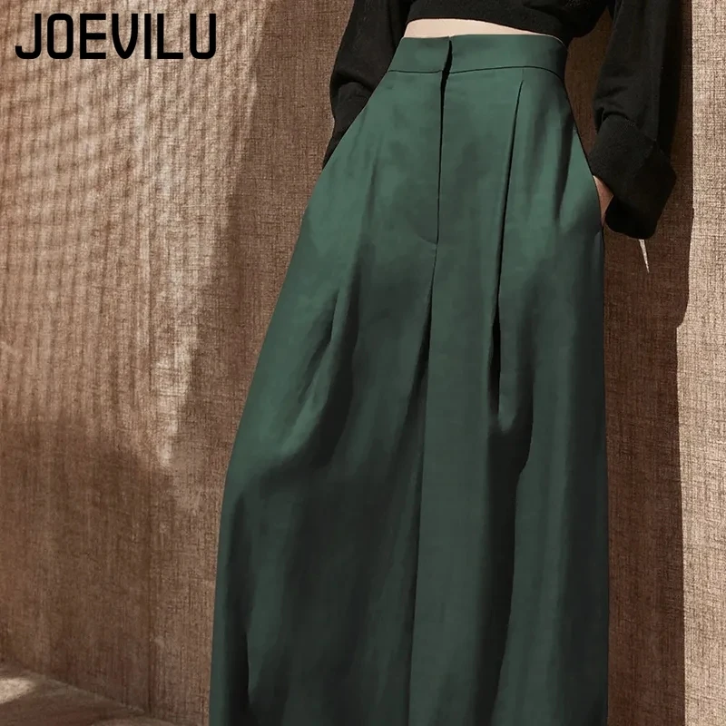 Pantalon taille haute à jambes larges pour femmes, vadrouille de sol fine et décontractée, tendance coréenne, drapé, Streetwear, printemps/automne