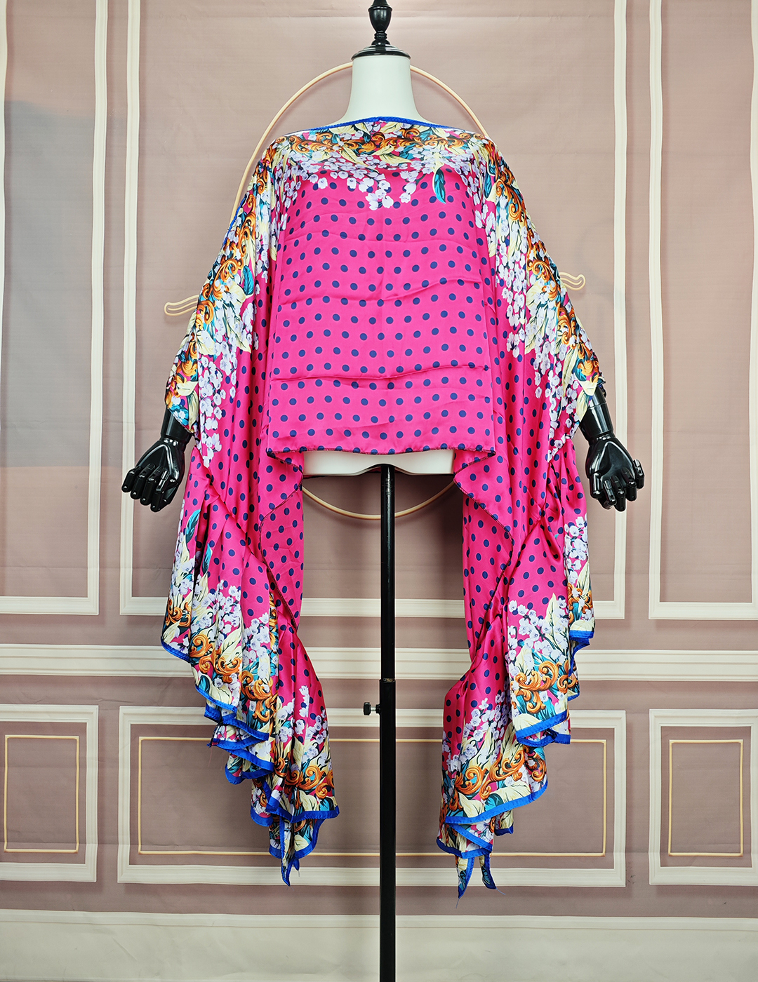 Mode africaine 2024, chemisier kaftan en soie imprimé bohème à une épaule et manches bouffantes, surdimensionné, sexy, pour femme, idéal pour une fête à la plage, haut ample.