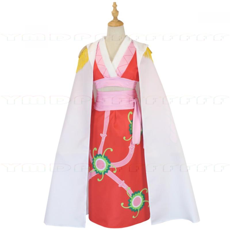 Ensemble de cosplay Anime Boya Hancock, kimono rouge pour femmes, costume d'halloween pour jeu de rôle, cadeau de fête