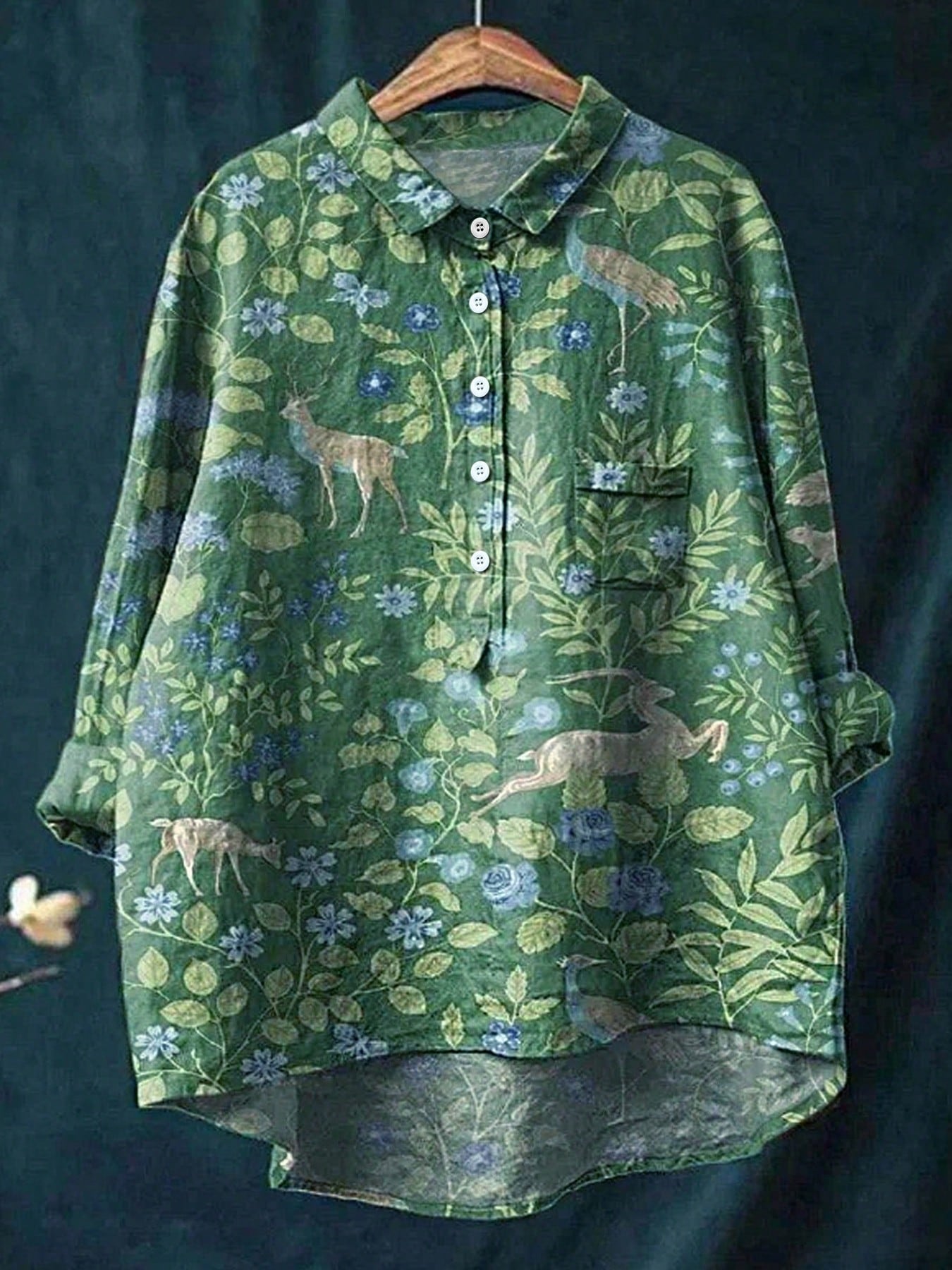 Chemise à manches longues pour femmes, style vacances ethnique occidental imprimé, mode sexy, décontractée, slim