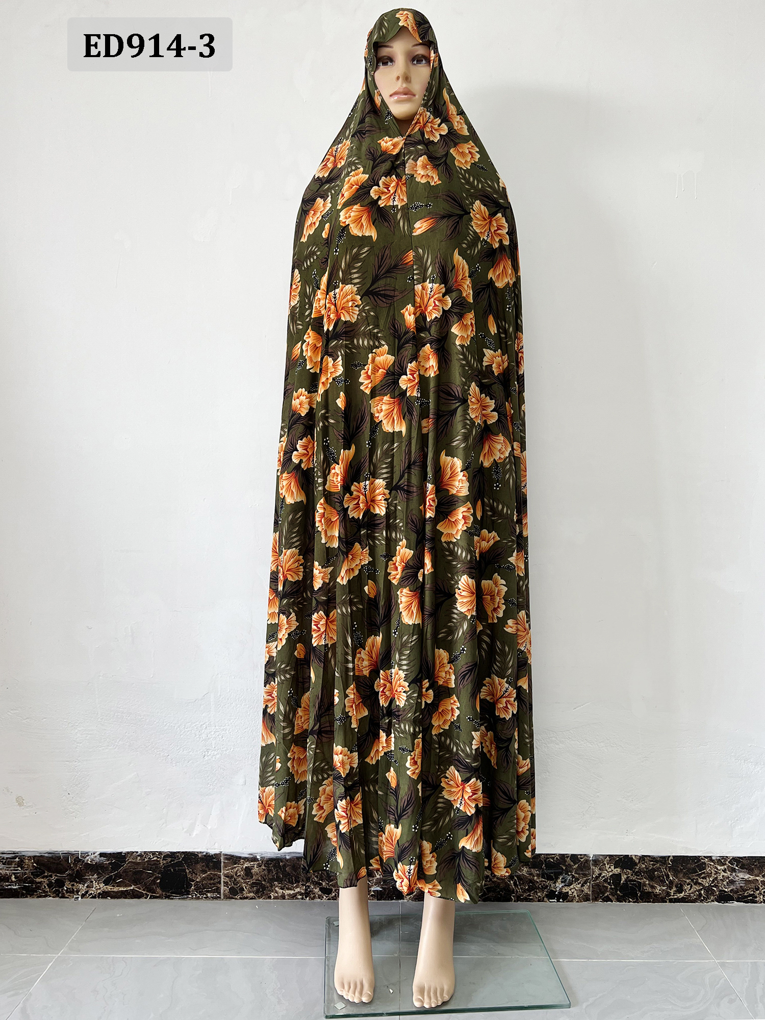 Abaya à capuche pour femmes musulmanes 6XL, vêtement de prière africain sans manches, Kaftan avec Hijab Floral, Robe saoudienne de dubaï, Ramadan
