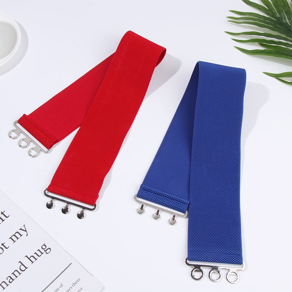 Femmes décontracté Stretch dames boucle en métal ceinture robe Cummerbands ceinture large ceinture élastique accessoire de mode