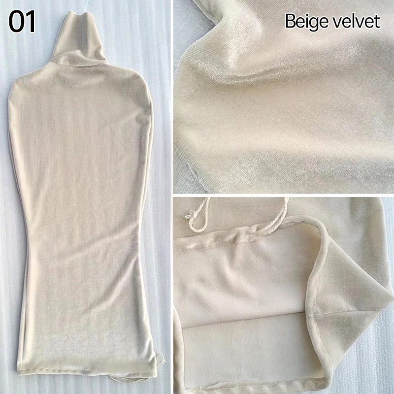 Mannequin de présentation pour robe de mariée, couverture de corps en velours pour femme, forme de robe de remplacement, maillot de corps de maquillage