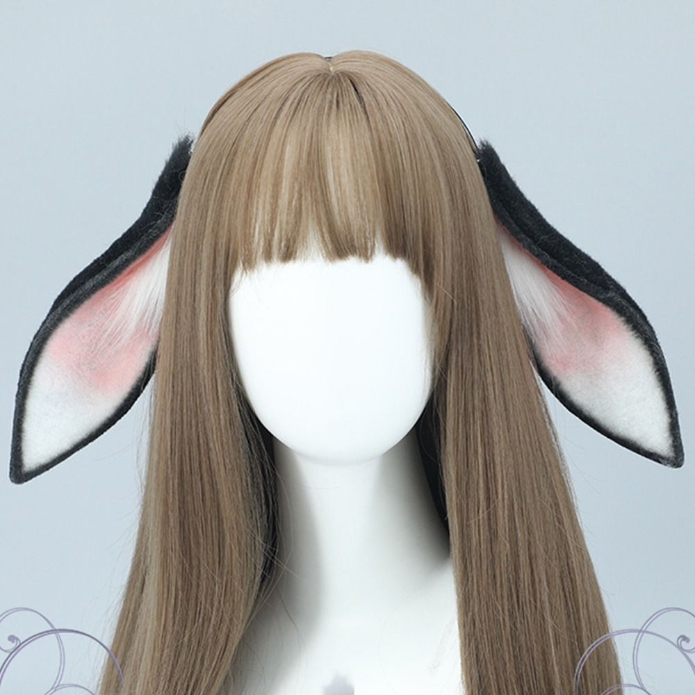 Lapin en peluche oreilles tombantes lapin bandeau mignon Photo accessoire noël bandeau Cosplay lapin fille Lolita fille chapeaux