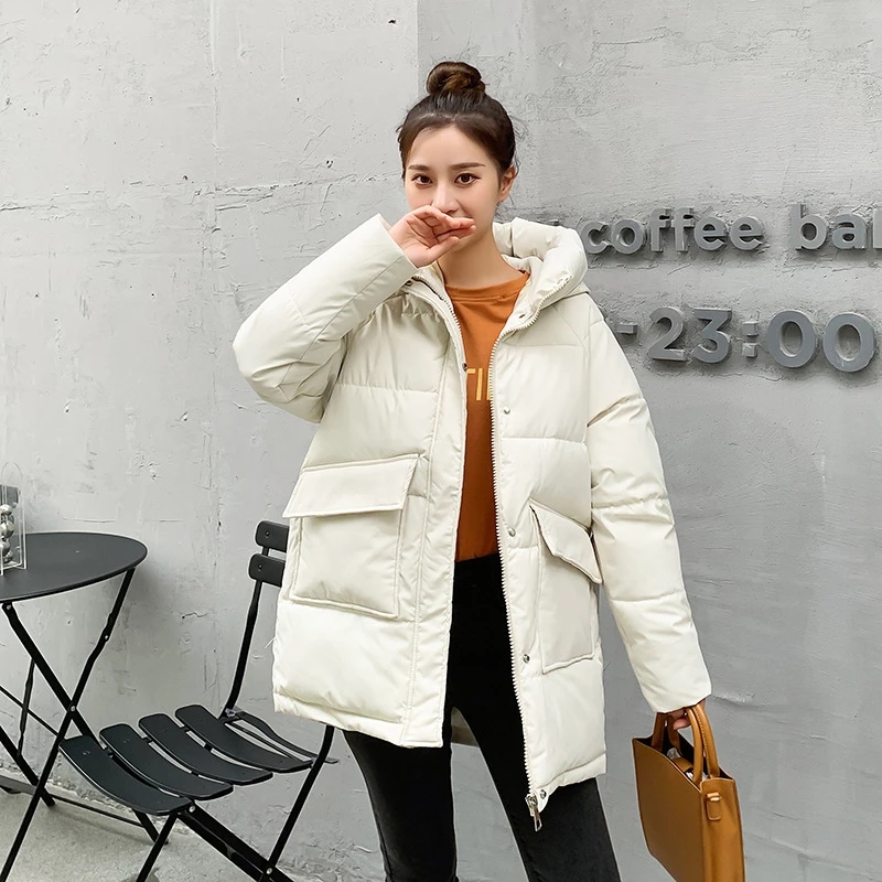 2025 hiver nouvelles femmes doudoune rembourrée veste d'hiver en vrac épais chaud coton manteau femme à capuche Parkas manteau longue femmes vêtements d'extérieur