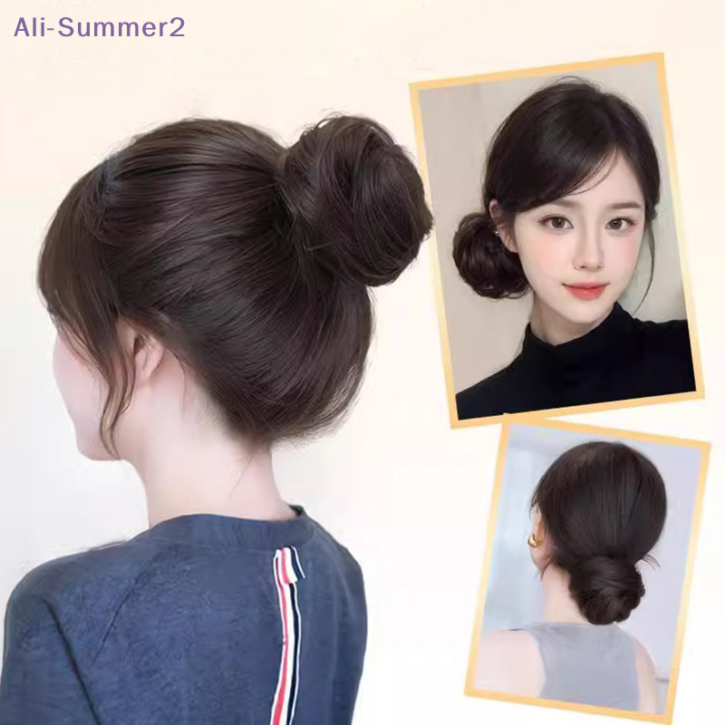 【Summer2】Chignon synthétique droit à clipser, extension de cheveux à clipser, postiche pour chignon ou queue de cheveux