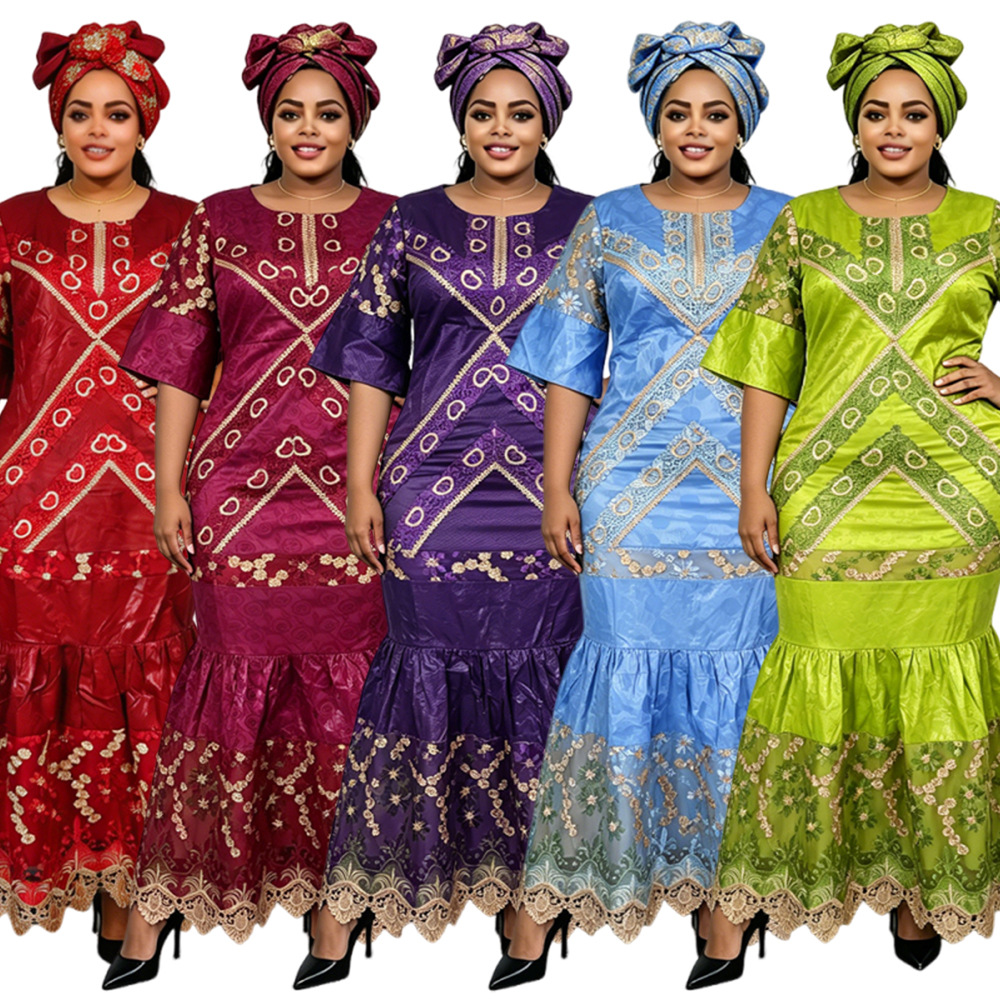 Robe longue traditionnelle africaine grande taille 2026 Dashiki Ankara Abayas Kaftan musulman pour femmes
