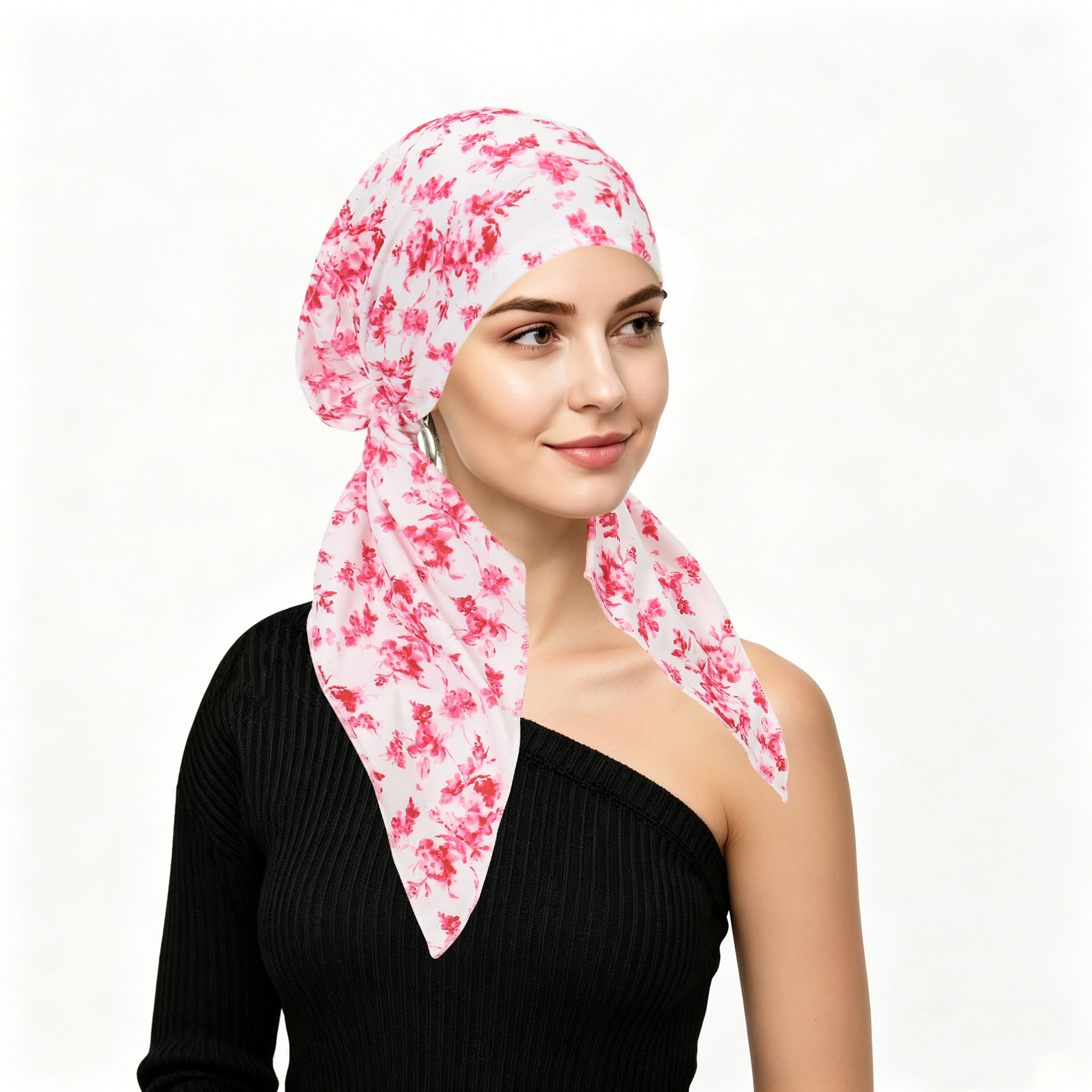 Hijabs musulmans imprimés pour femmes, bonnets intérieurs, couvre-cheveux, bonnets, foulards à longue queue, bandanas extensibles