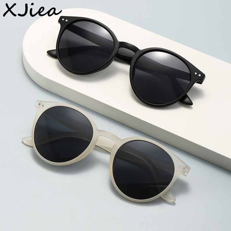 Lunettes de soleil rondes classiques pour femmes et hommes, monture de lunettes mate Simple et tendance, pour la conduite en plein air, accessoire UV400