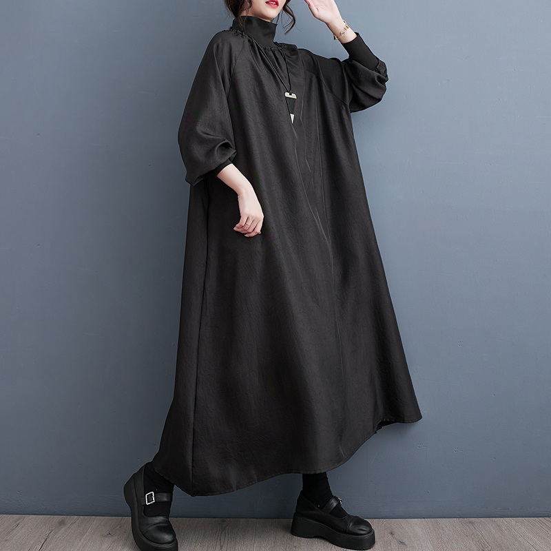 Manches longues surdimensionné vintage nouveau en robes pour femmes décontracté ample printemps automne robe vêtements élégants 2025