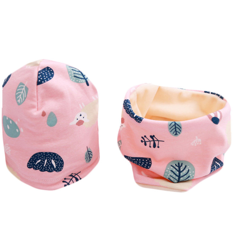 Nouveau printemps automne filles chapeau écharpe ensemble dessin animé hibou étoile cygne bébé garçon filles chapeau ensemble enfants chapeau écharpe-col coton enfants chapeau ensemble