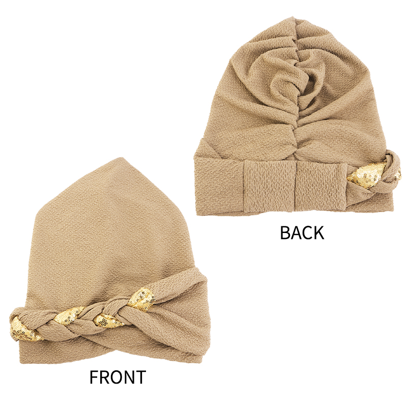 Nouveau bandeau africain Turban casquette musulman pâte frite torsions tresse tête casquette islamique chimio soins des cheveux chapeaux bonnet foulard