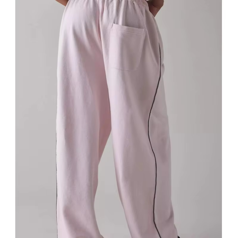 Pantalons décontractés pour femme, vêtements de sport, pantalons de travail, pantalons droits, vêtements de maison, couleur unie, style simple