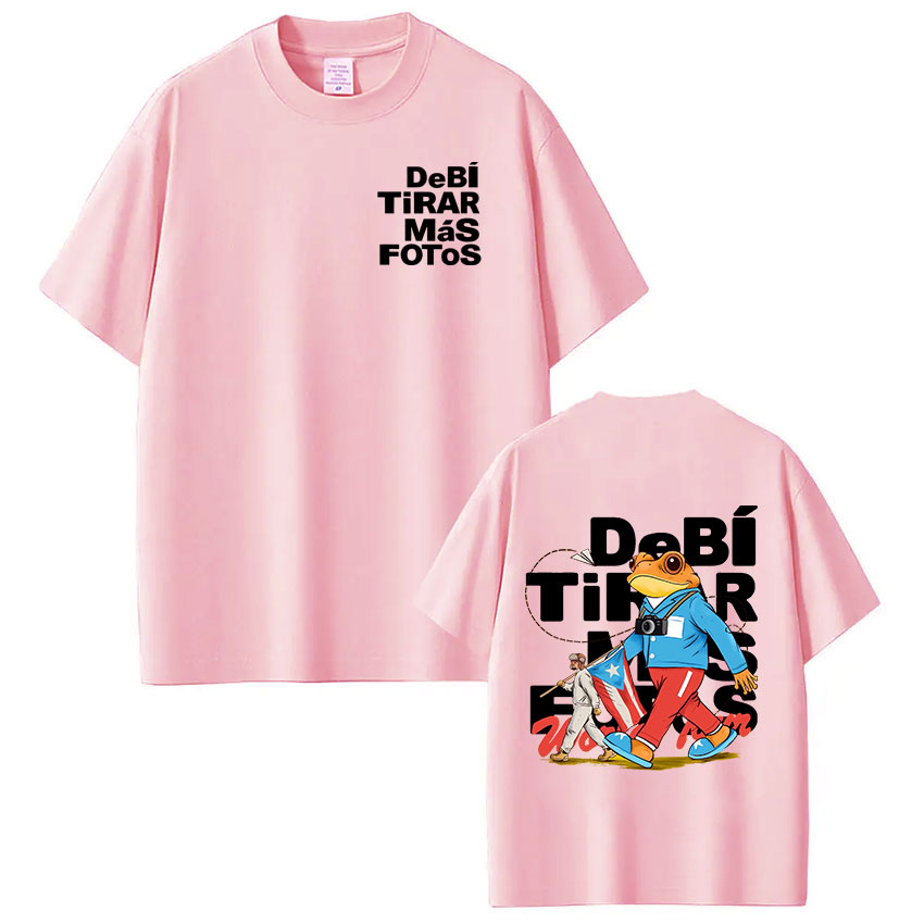 T-shirt Rapper Bad Bunny Debi Tirar Mas Fotos DTMF, vêtements pour hommes et femmes, mode Hip Hop, T-shirt à manches courtes, Streetwear