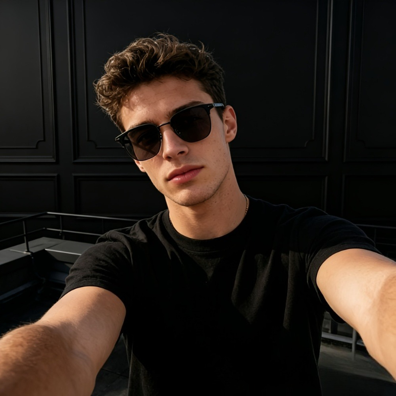Lunettes de soleil unisexes noires, monture unisexe, lunettes de soleil protectrices et élégantes pour hommes, adaptées à une utilisation en extérieur, à la conduite et à la pêche