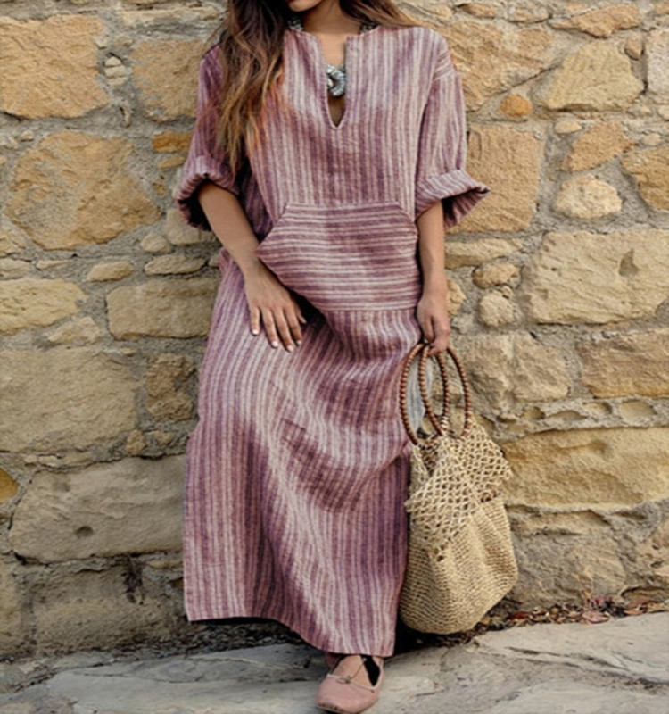 Robe décontractée à manches courtes pour femmes, plis en lin de coton, robe longue Boho, plage vintage d'été, vacances, robes de rue, Femme