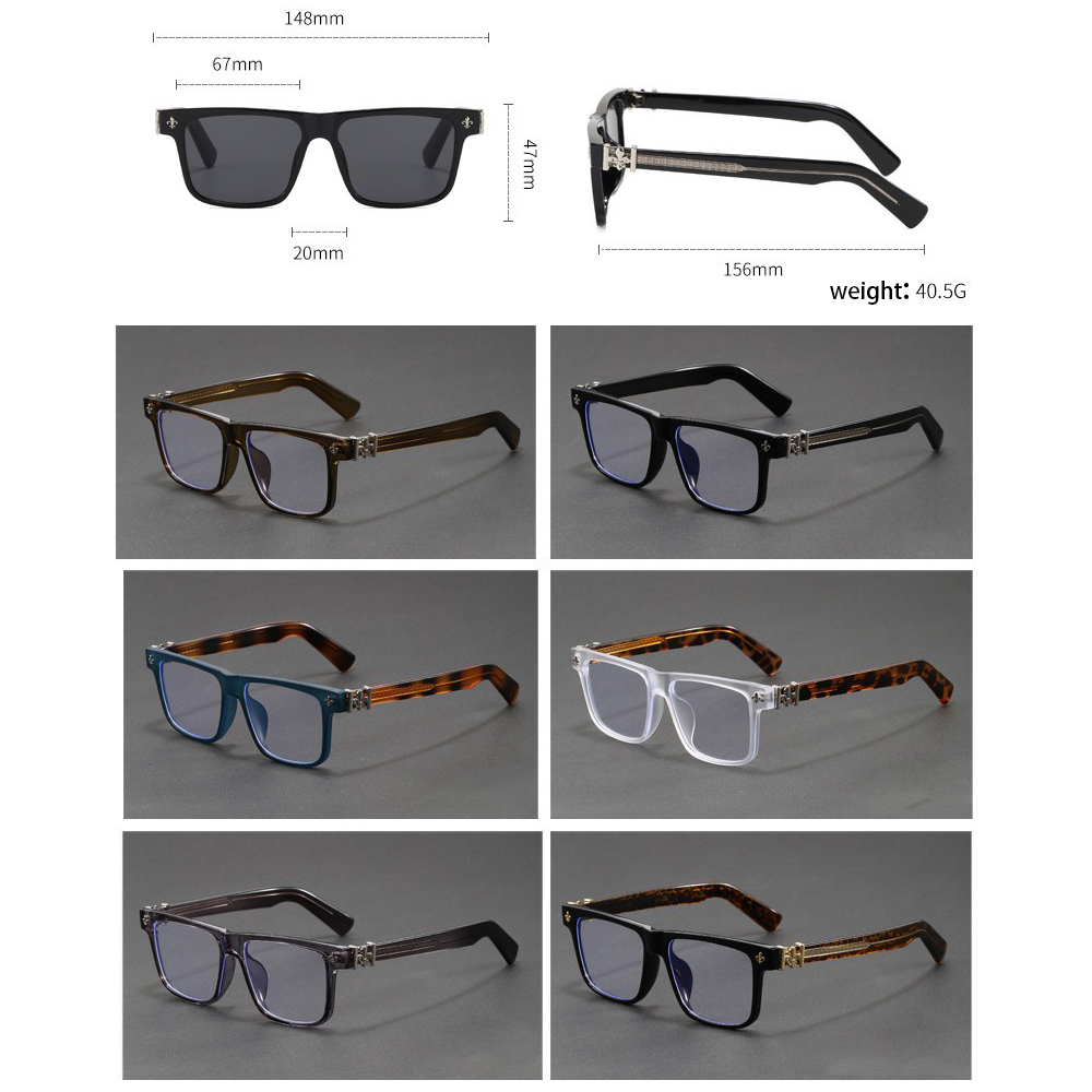 Lunettes anti-lumière bleue carrées vintage pour hommes et femmes, monture épaisse noire rétro, lunettes de vue de luxe à la mode avec charnière décorative