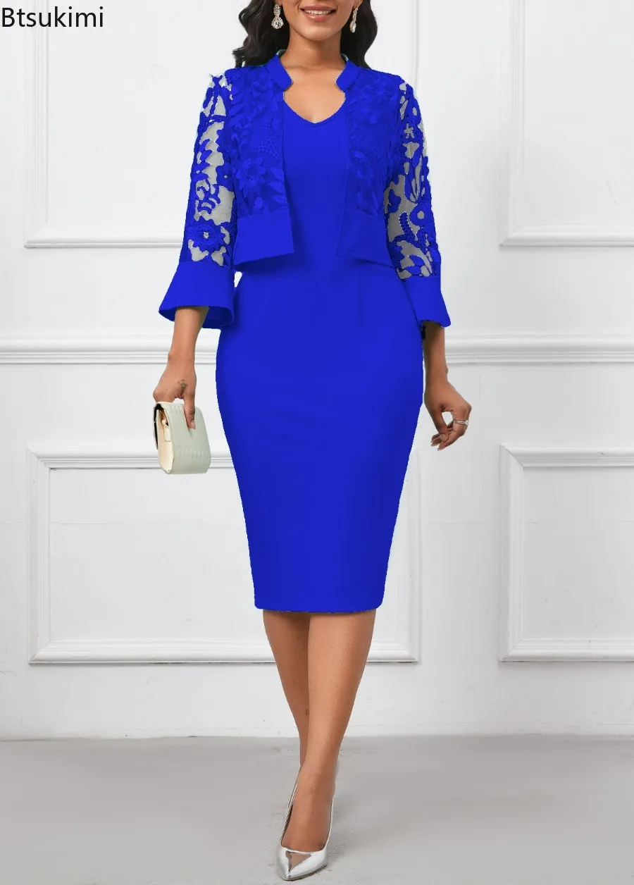 Ensemble de Robes africaines pour femmes, 2 pièces, moulante, mi-longue, Robes de mariée élégantes, Ankara, afrique, longue, nouvelles Robes, 2026