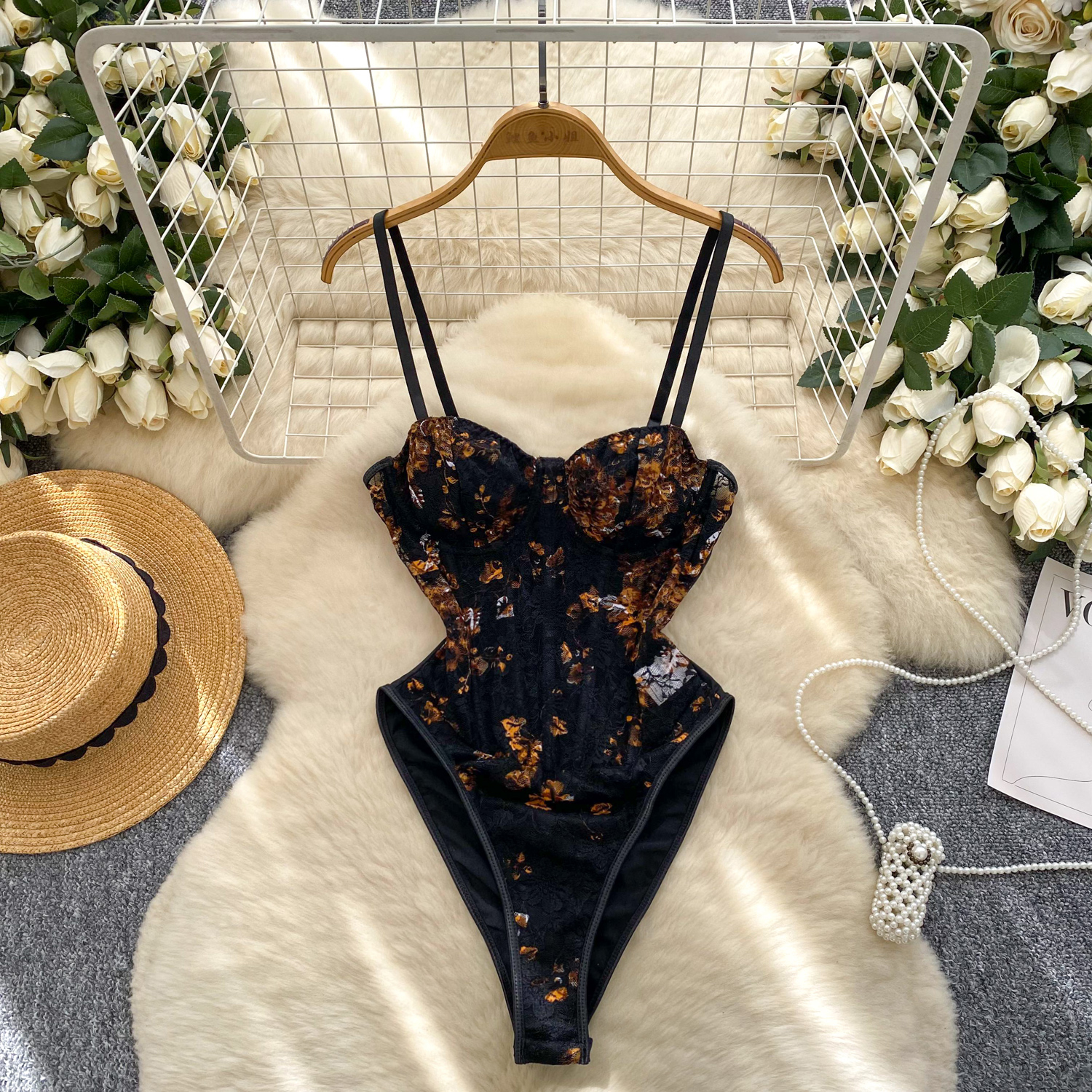 Chemisier Vintage élégant et sexy imprimé arête de poisson, chemise à la mode, haut Chic, body féerique, chemise d'été pour femmes