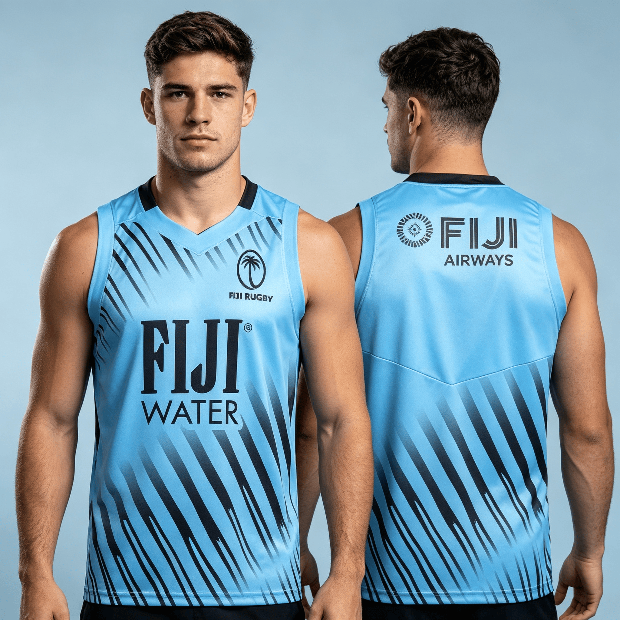 Maillot de rugby des Fidji 2026 – Nouveauté unisexe pour homme et femme – Gilet de sport d'été respirant et à séchage rapide – Vêtement streetwear oversize