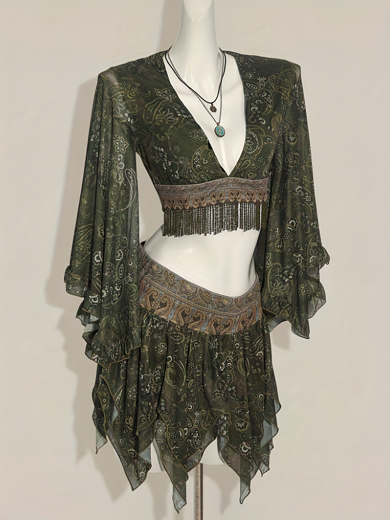 Robe élégante de couleur vert nuage pour femmes, noble et exclusive, ensemble de jupe digne