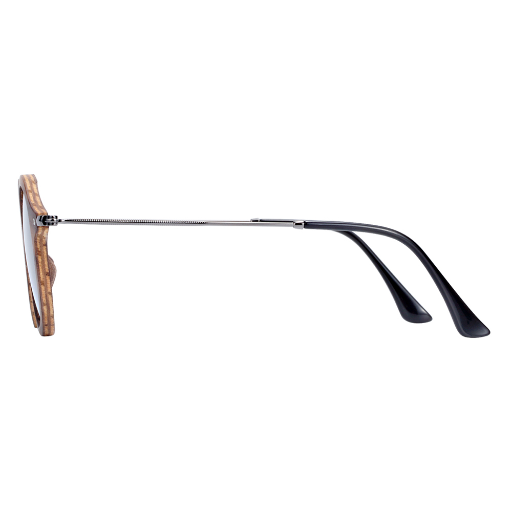 Lunettes de soleil rondes en bois faites à la main pour femmes et hommes, lunettes de soleil polarisées, protection UV400, design de marque rétro, mode