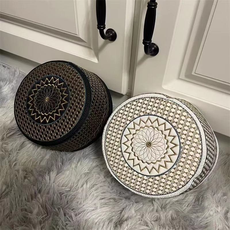 Chapeau de culte musulman pour hommes, 55-60cm, Style National Hui, robe traditionnelle, broderie exquise, chapeau de prière islamique, arabie saoudite