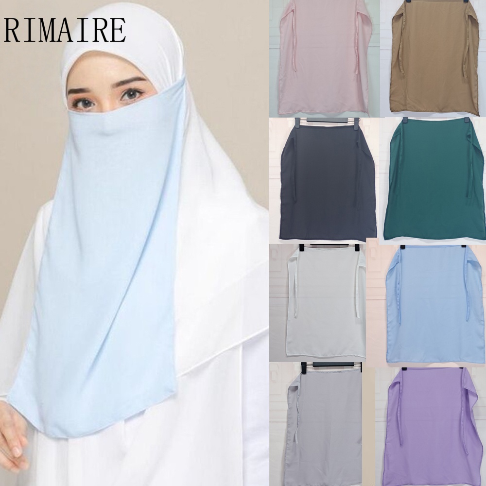 RIMAIRE-Voile respirant bleu bébé pour femmes, écharpes de sauna musulmanes pour dames, cadeau de fête, mode décontractée, vente en gros