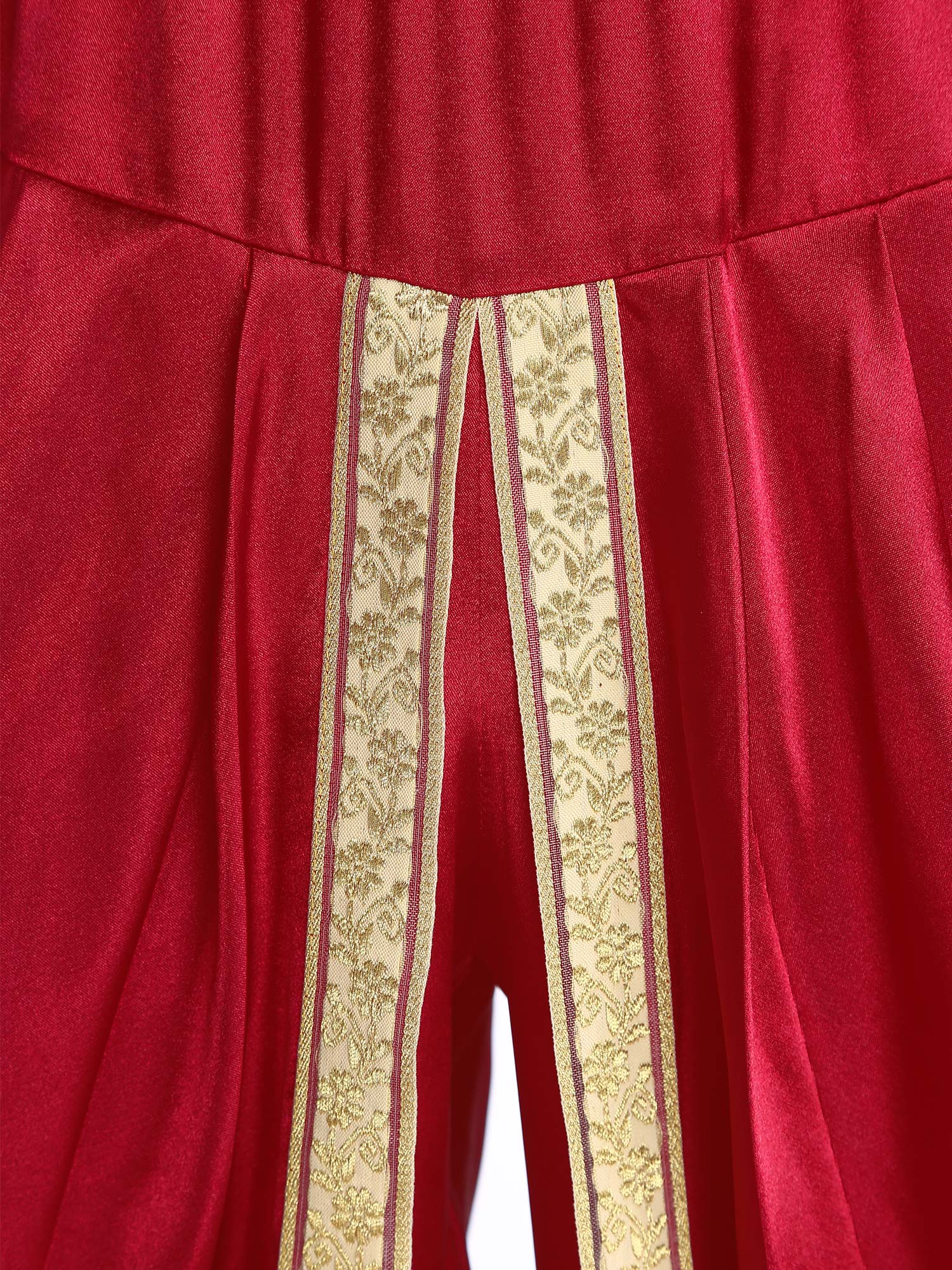 Costume de Prince arabe pour hommes, pantalon Dhoti en Satin, ceinture élastique drapée, Baggy Bloomers pour adultes, pantalon de Cosplay de carnaval d'halloween
