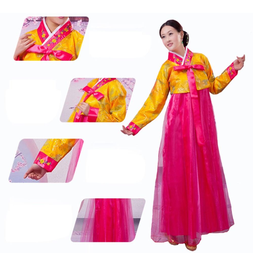 Dae Jang Geum, vêtements traditionnels coréens, broderie, style ethnique, robe Hanbok coréenne, costume de danse rétro coréen, femme