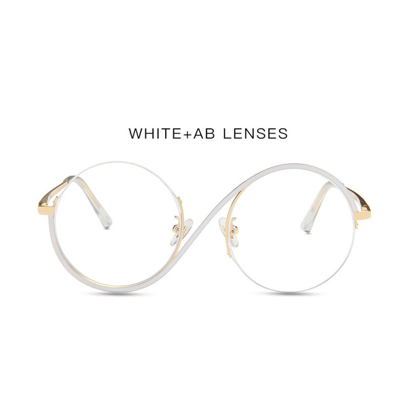 Monture de lunettes en métal en forme de S pour hommes et femmes, lunettes drôles, jante complète, lunettes de printemps, lunettes optiques, mode féminine