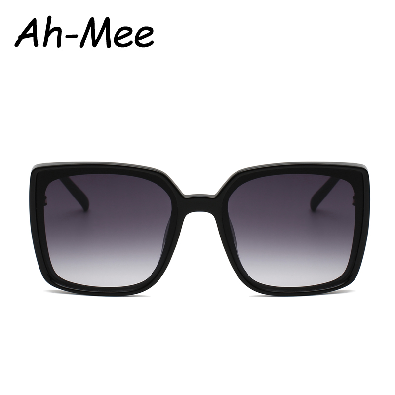 Lunettes de soleil carrées surdimensionnées pour hommes et femmes, marque de styliste, tendance, grande monture, verres dégradés