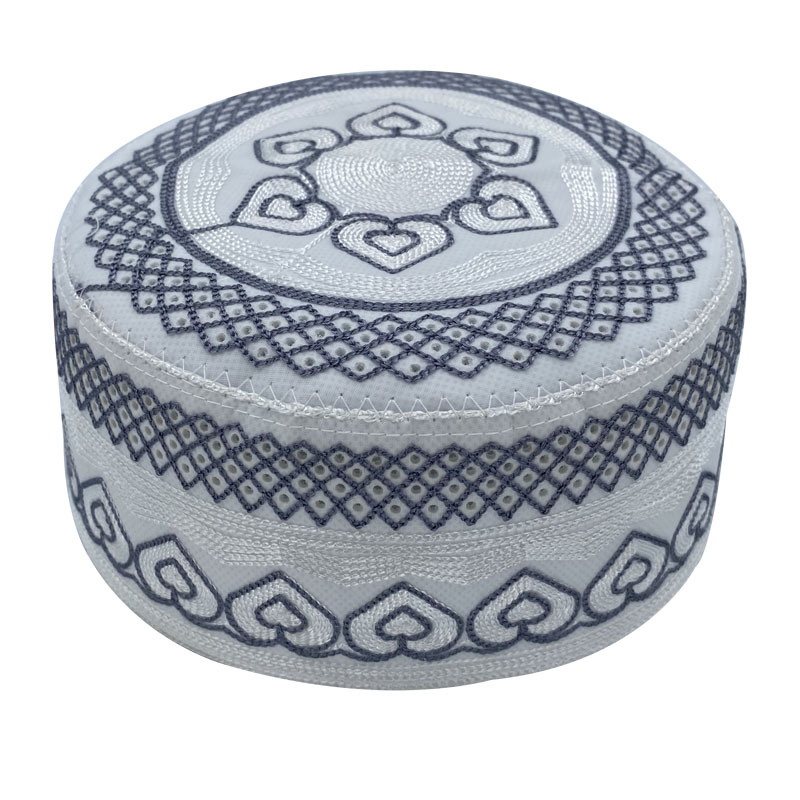 Chapeaux de prière musulmans pour hommes, couvre-chef respirant, Kufi, casquette de crâne islamique, cadeau du Ramadan Eid, chapeau brodé, nouvelle collection 2023