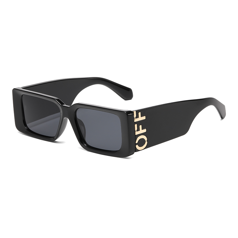 Lunettes de soleil à monture carrée colorée pour femmes, lunettes de soleil à jambe large, rétro, degré UV, unisexe, mode
