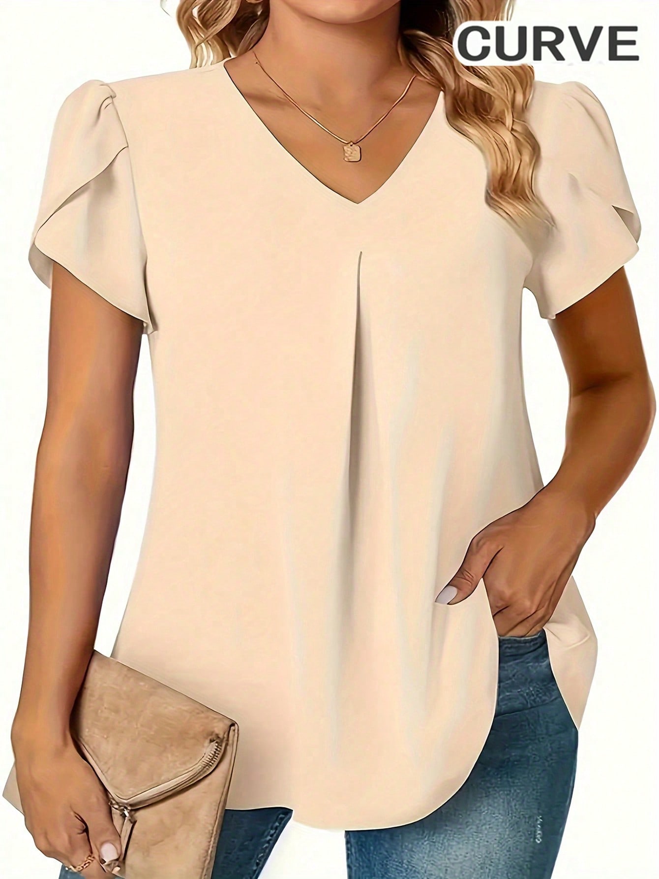Grande taille 0XL-5XL femmes col en v mode couleur unie chemise Blouse dames décontracté ample et Simple chemise à manches longues