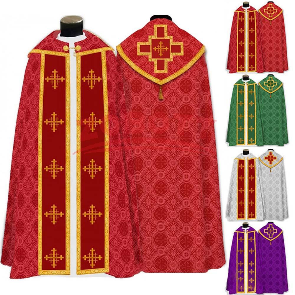 Cape unisexe pour vêtements catholiques d'église, Cape de prêtre, Chasuble de célébration, Robe de massage